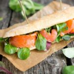 Salmon and Spinach Sandwich