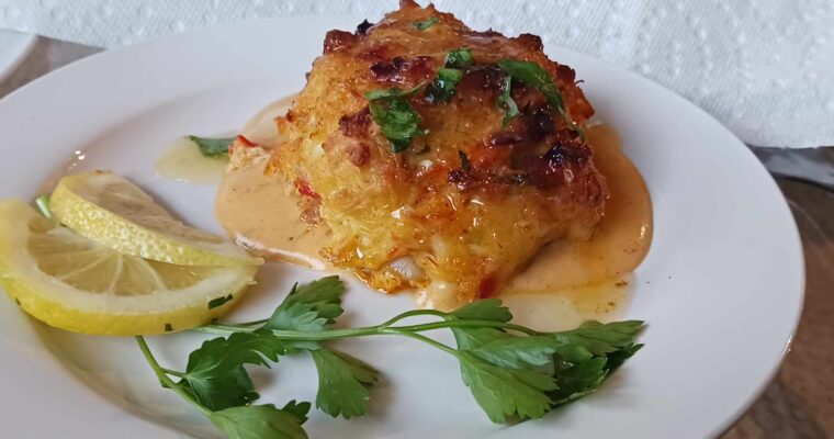 Crabcakes with Cajun Hollandaise in Cleveland